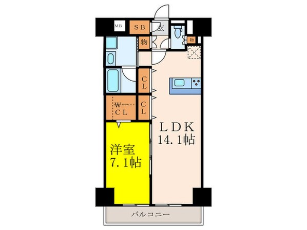 カルム小西Ⅲの物件間取画像